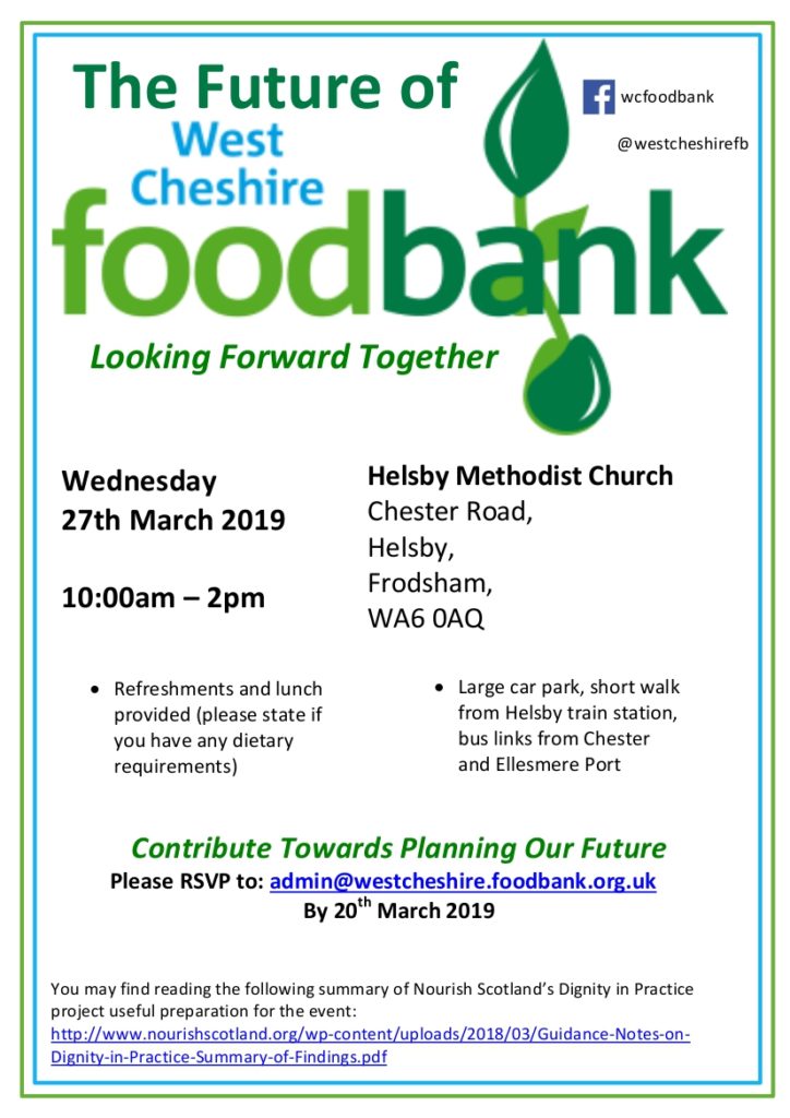 Future of Foodbank Event | West Cheshire Foodbank